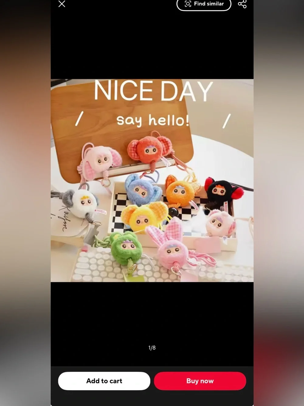 Migo Cream Pudding Series Vinyl Face Blind Box Cute Doll Phone Strap
